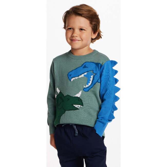Kids Pullover Sweater, Light Green - Sweaters - 4