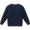 Kids Pullover Sweater, Navy - Sweaters - 6