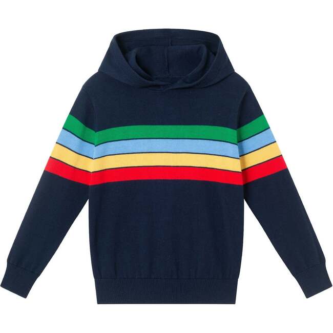 Kids Hooded Sweater, Multi Striped
