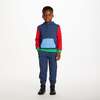 Kids Hooded Lounge Set, Navy Waffle - Mixed Apparel Set - 2