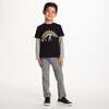 Kids Halloween Graphic Twofer Tee, Black Dino - T-Shirts - 2