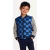 Kids French Terry Sleeve Bomber, Buffalo Check - Jackets - 3