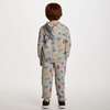 Kids Hooded Lounge Set, Grey Varsity - Mixed Apparel Set - 3