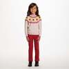 Kids Fair Isle Sweater W/Flare Legging Set, Beige Sunflower - Mixed Apparel Set - 2