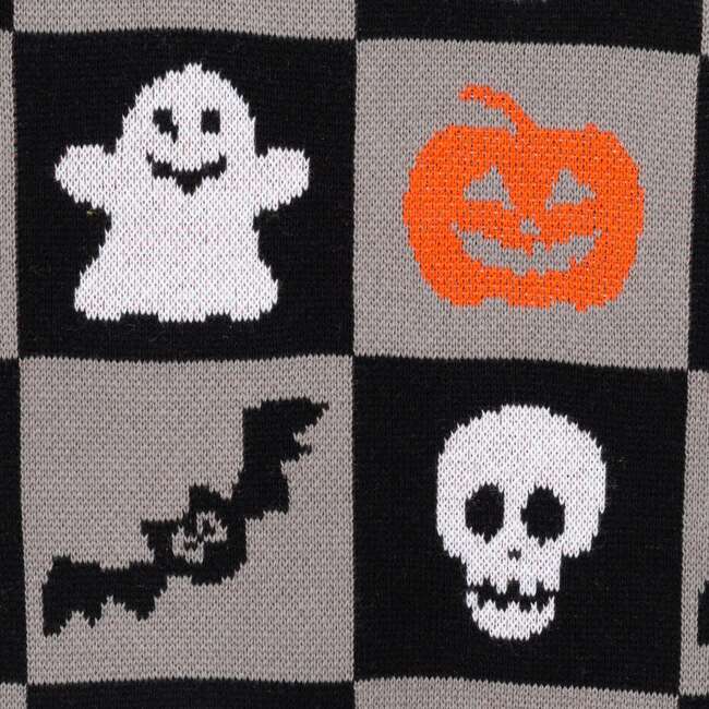 Kids Graphic Sweater, Spooky Sqaures - Sweaters - 3