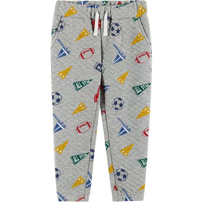 Kids Hooded Lounge Set, Grey Varsity - Mixed Apparel Set - 6