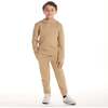 Kids Embossed Lounge Set, Taupe Bear - Mixed Apparel Set - 2