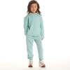 Kids Embossed Lounge Set, Aqua Bows - Mixed Apparel Set - 2