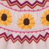 Kids Fair Isle Sweater & Woven Skirt Set| Sunflowers - Mixed Apparel Set - 6