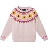 Kids Fair Isle Sweater & Woven Skirt Set| Sunflowers - Mixed Apparel Set - 7
