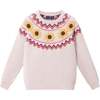 Kids Fair Isle Sweater W/Flare Legging Set, Beige Sunflower - Mixed Apparel Set - 5