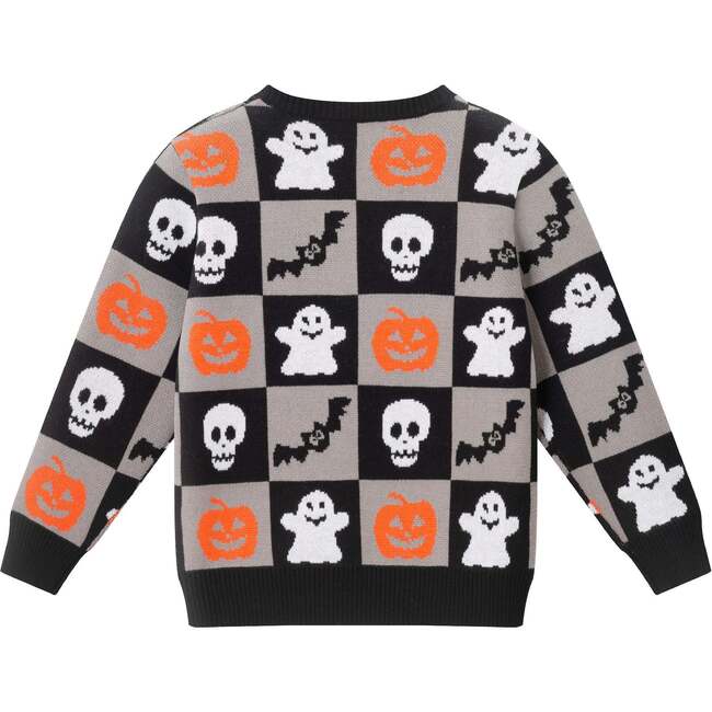Kids Graphic Sweater, Spooky Sqaures - Sweaters - 7