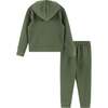 Kids Embossed Lounge Set, Green Dino - Mixed Apparel Set - 5