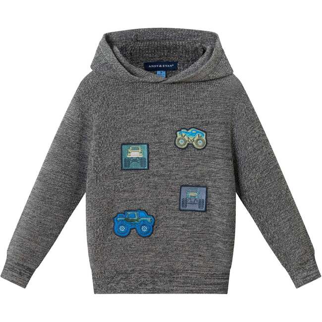 Kids Boys Hooded Sweater, Monster Truck