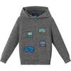 Kids Boys Hooded Sweater, Monster Truck - Sweaters - 1 - thumbnail