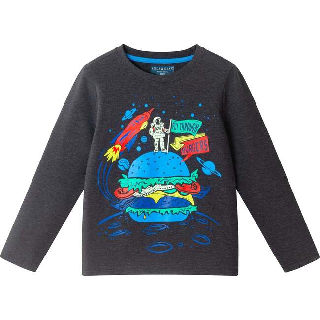 Kids Boys Hooded Sweater, Navy Blue - Sweaters - 2