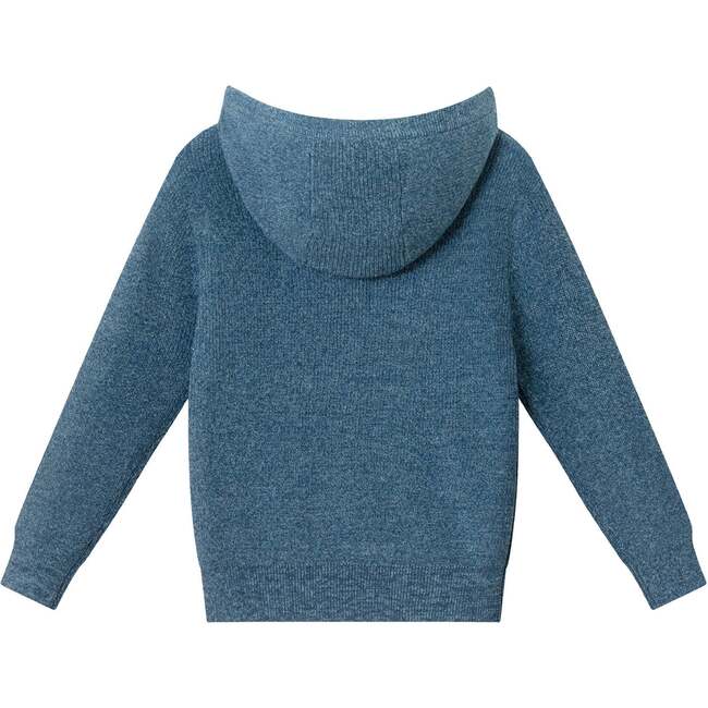 Kids Boys Hooded Sweater, Navy Blue - Sweaters - 3