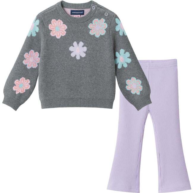 Infant Sweater & Legging Set, Groovy Blossoms