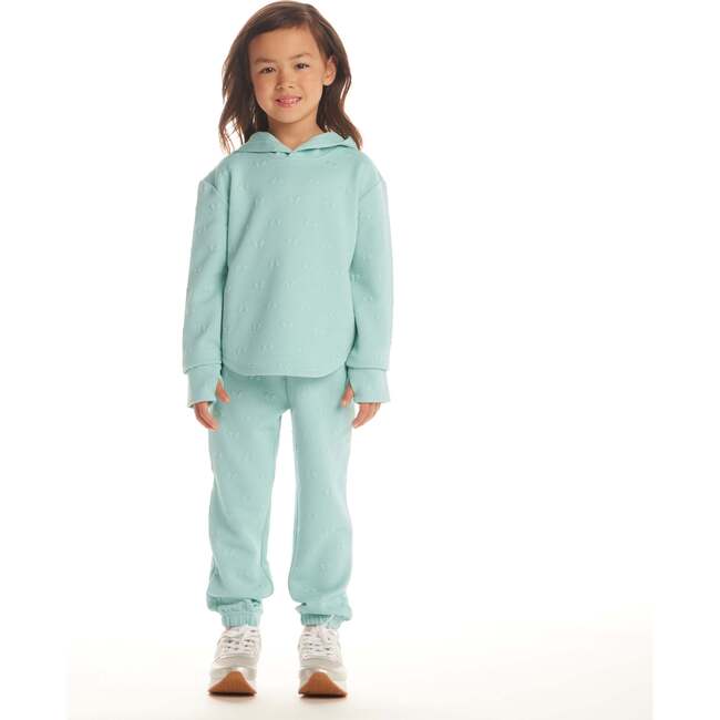 Kids Embossed Lounge Set, Aqua Bows - Mixed Apparel Set - 7