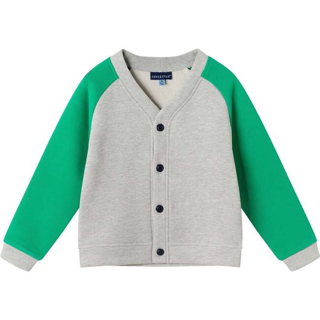 Kids Buttondown & Twill Pant Set, Grey Cardigan - Mixed Apparel Set - 5