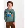 Kids Boys Sweater, Green Camper - Sweaters - 4
