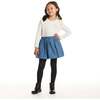Kids Beige Speckled Graphic Tee & Bubble Skirt Set, Best Friends - Mixed Apparel Set - 2