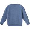 Kids Applique Sweatshirt, Navy Polar Bear - Sweatshirts - 2