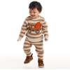 Infant Pumpkin Truck Sweater & Jogger Set, Beige Stripe - Mixed Apparel Set - 3