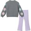 Infant Sweater & Legging Set, Groovy Blossoms - Mixed Apparel Set - 6
