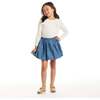Kids Beige Speckled Graphic Tee & Bubble Skirt Set, Best Friends - Mixed Apparel Set - 5