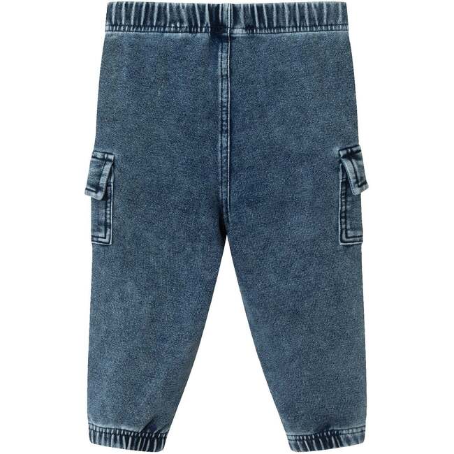 Infant Buttondown Denim Jogger Set, Grey Gingham - Mixed Apparel Set - 5