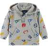 Infant Hooded Lounge Set, Grey Varsity - Mixed Apparel Set - 4