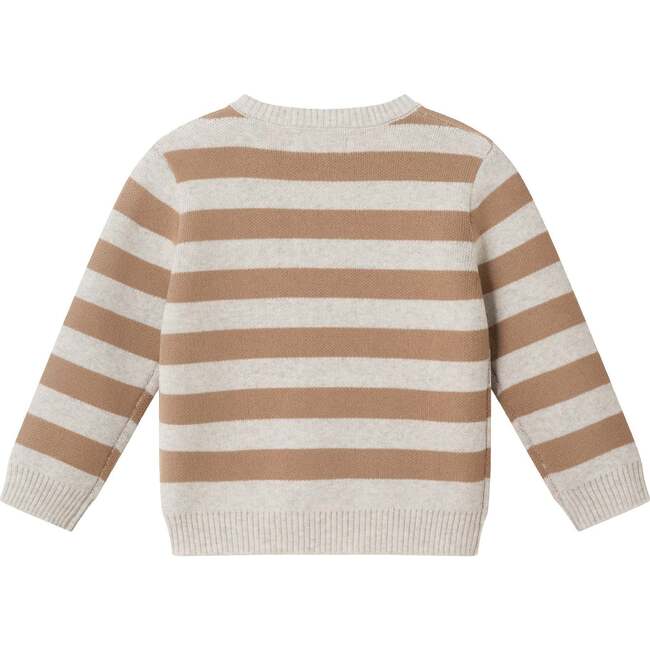 Infant Pumpkin Truck Sweater & Jogger Set, Beige Stripe - Mixed Apparel Set - 6