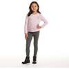 Girls Speckled Long Sleeve Tee| Pink Flowers - T-Shirts - 3