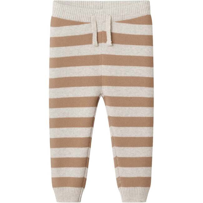 Infant Pumpkin Truck Sweater & Jogger Set, Beige Stripe - Mixed Apparel Set - 7