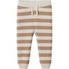 Infant Pumpkin Truck Sweater & Jogger Set, Beige Stripe - Mixed Apparel Set - 7
