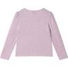Girls Speckled Long Sleeve Tee| Pink Flowers - T-Shirts - 5