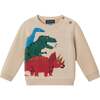 Infant Baby Sweater Set, Beige Dino - Mixed Apparel Set - 6