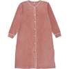 Velour Nightgown, Dusty Pink - Nightgowns - 1 - thumbnail
