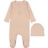 Vintage Bear Footie, Pink - Footie Pajamas - 1 - thumbnail