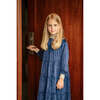 Velour Robe, Navy - Robes - 2