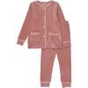 Velour PJ, Dusty Pink - Pajamas - 1 - thumbnail