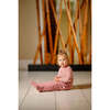 Velour Footie, Dusty Pink - Footie Pajamas - 2