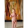 Velour Footie, Dusty Pink - Footie Pajamas - 3