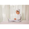 Velour Embroidered Footie, Blue - Footie Pajamas - 4