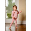 Velour Bunny Set, Pink - Pajamas - 3