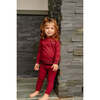 Varsity Set, Burgundy - Mixed Apparel Set - 2