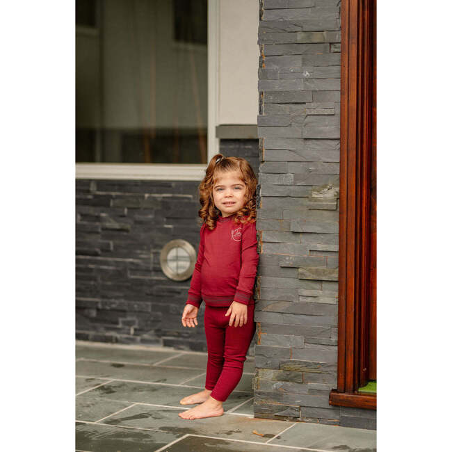 Varsity Set, Burgundy - Mixed Apparel Set - 3