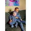 Stay Cozy Footie, Royal Blue - Footie Pajamas - 3