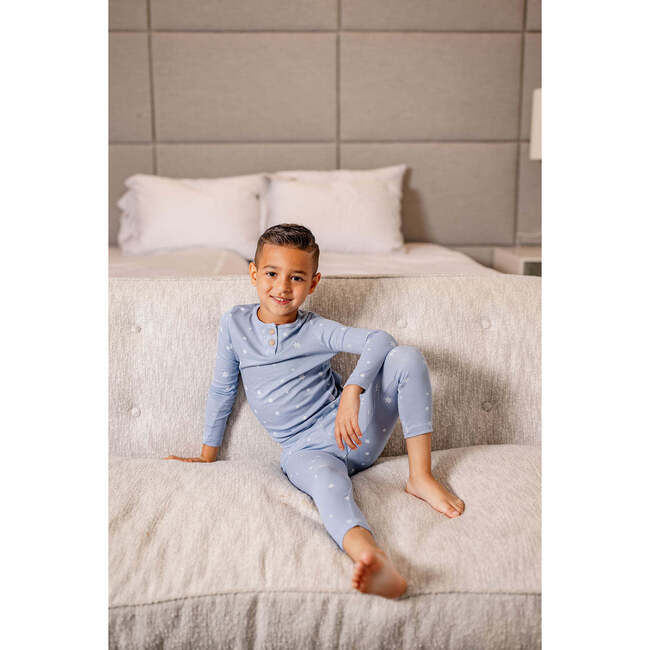 Snowflake PJ, Blue - Pajamas - 2